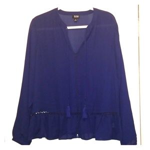 a.n.a Women's Blue Blouse